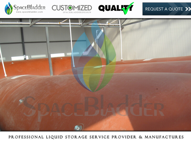 SpaceBladder 1m3-100m3 Moveable PVC Red Mud Biogas Storage Bag For Gas Storage and Transportation