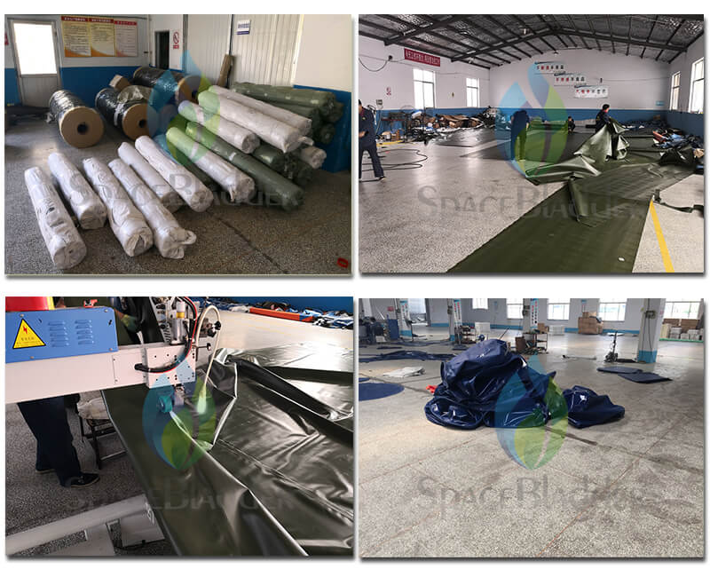 Custom-made PVC Tarpaulin Fish Farming Tank Collapsible Aquaculture Tanks