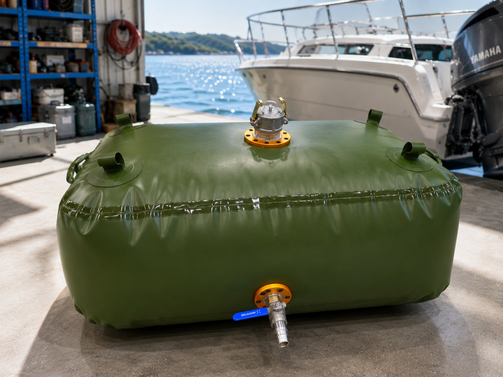 Custom Dimension Foldable Fuel Bladder for Boat Space custom dimension foldable fuel bladder for boat space