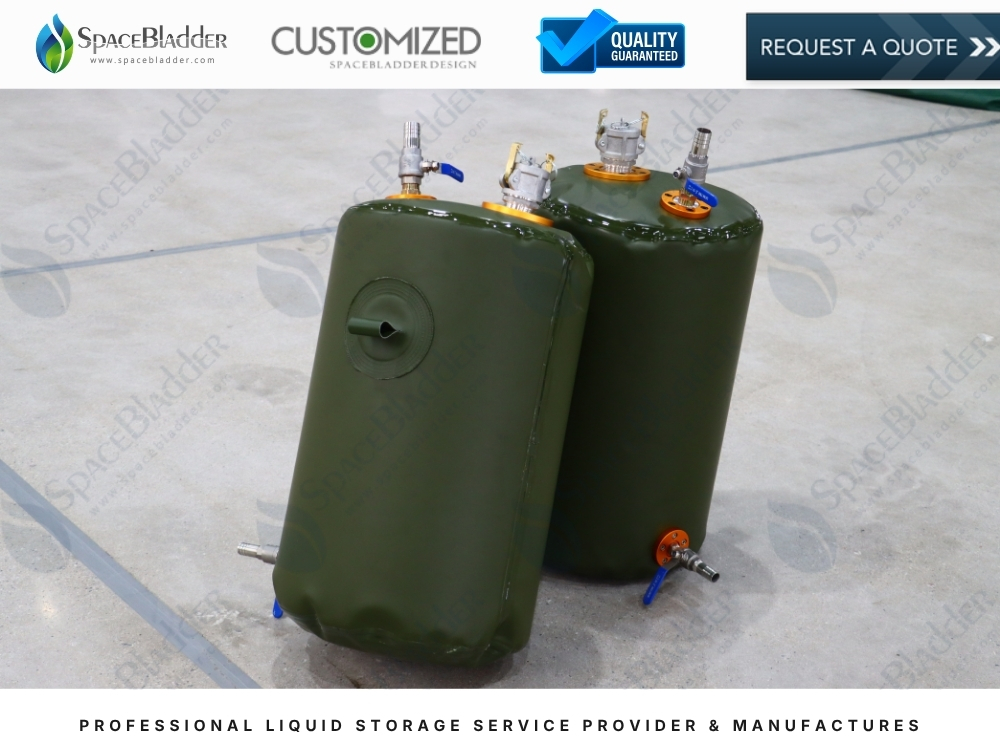 50L TPU Gasoline Fuel Bladder Tank for Race Boat Refill Use Резервуар для бензина ТПУ 50 л — компактные цилиндрические блоки с верхними фитингами