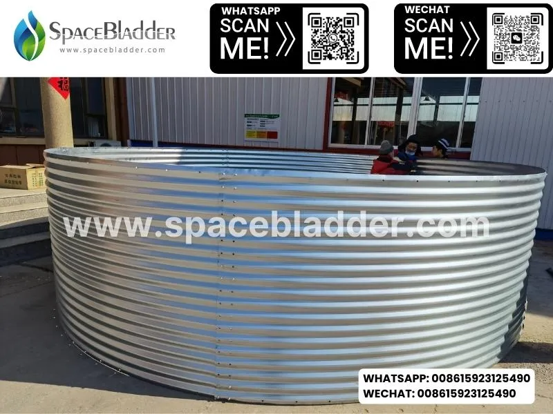Spacebladder Galvanized Steel Sheet Aquaculture Tanks