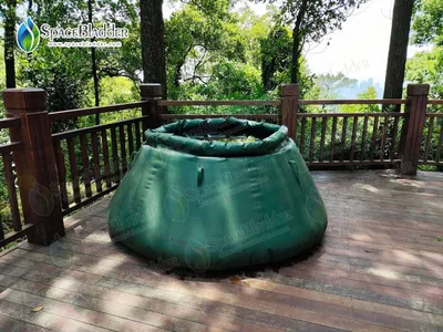 2000L Self-Supporting Open Top Onion Shape Bladder Tank For Forest Fire Fighting